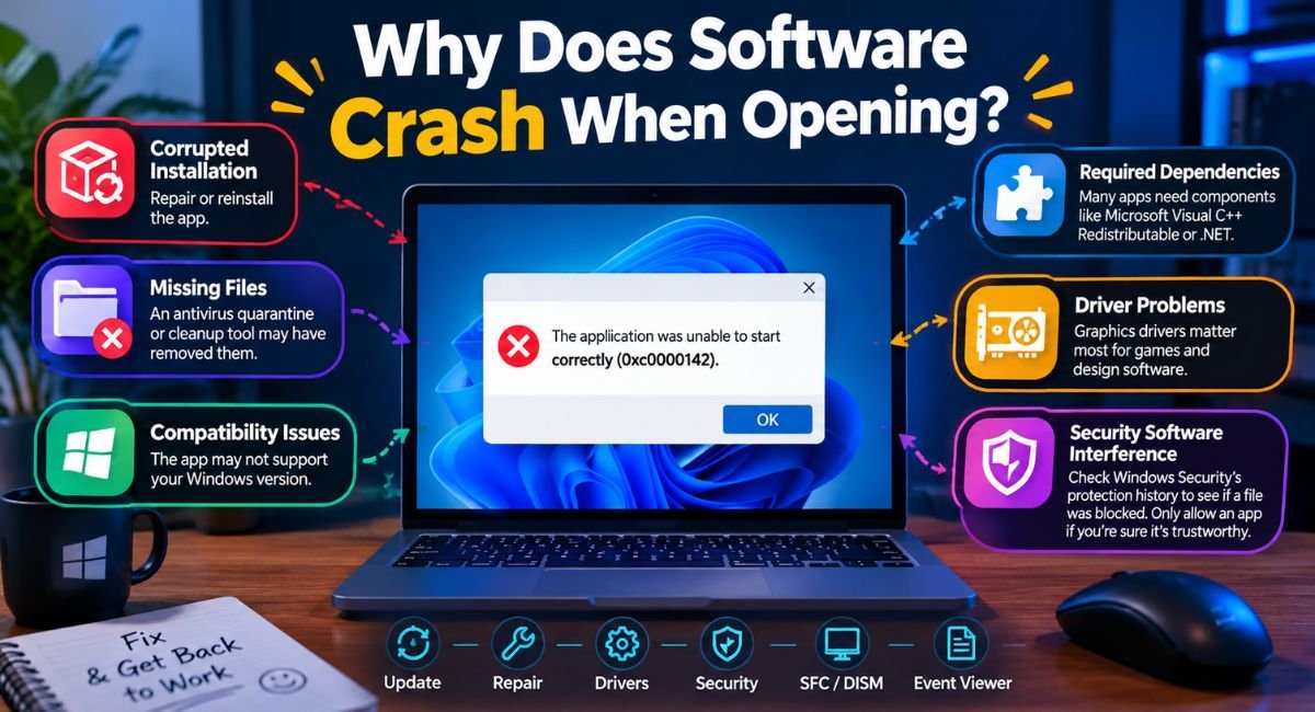 Why Does Software Crash When Opening