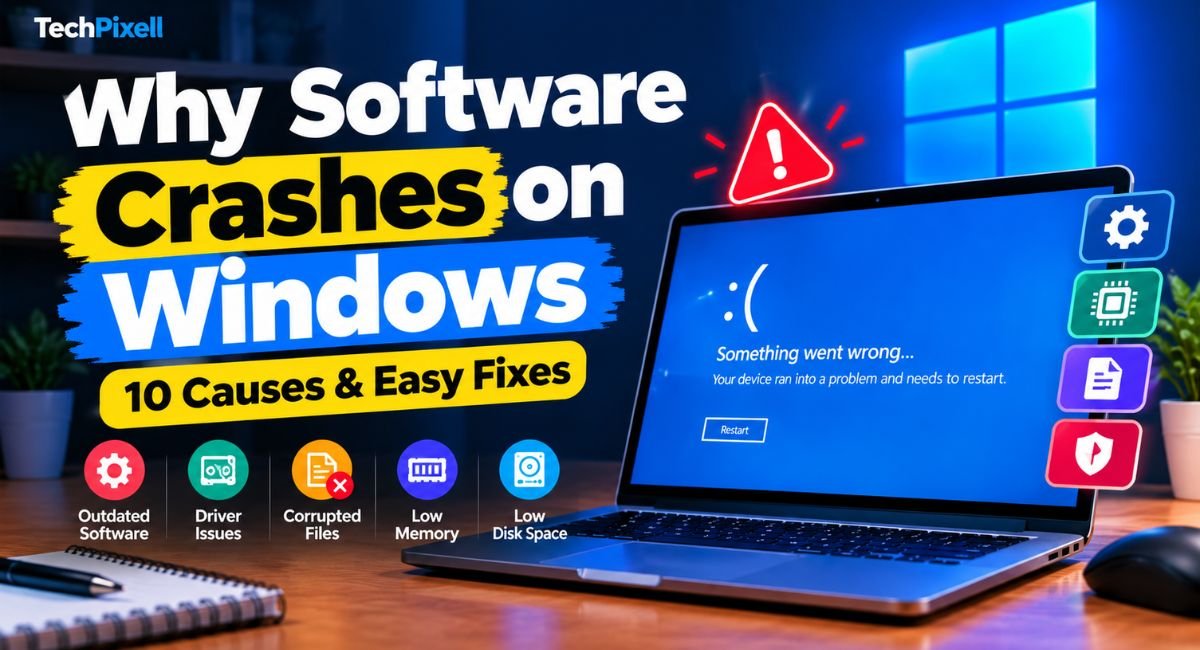 Why Software Crashes on Windows: 10 Causes & Easy Fixes